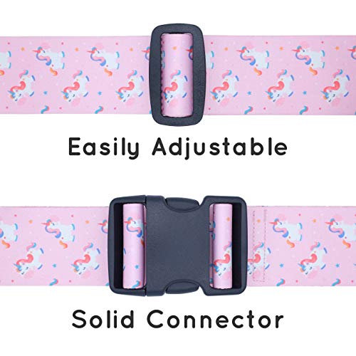 Adjustable Pink Unicorn Suitcase Luggage Strap