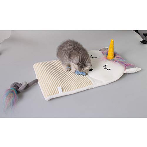 Unicorn Kitten Sisal Cat Scratching Mat