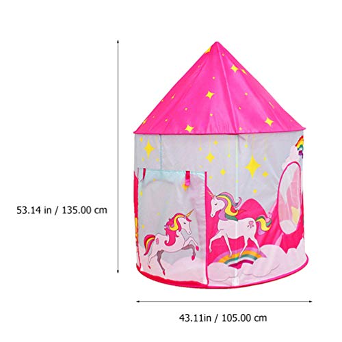 Kids Unicorn Play Tent House For Girls | Pink