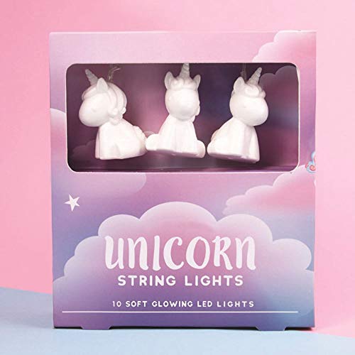 Unicorn String 10 LED Illuminated Lights, Fairy Lights, White, 200cm