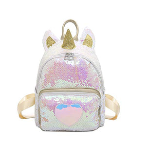FORLADY Unicorn Backpack Girl Fashion Sequins Schoolbag Travel Backpack Backpack Womens Various Animals