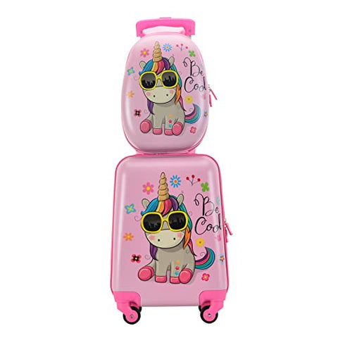 Set Of 2 | Children's Suitcase's | Unicorns 
