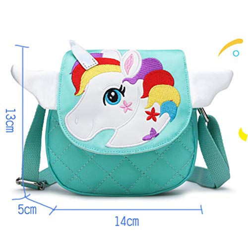 TENDYCOCO Crossbody Bag Unicorn Messenger Purse Cute Handbag Mini for Girls Kids