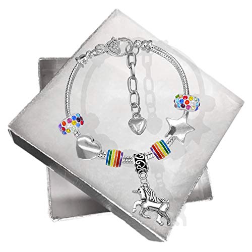 Girls Gift Idea Unicorn Charm Bracelet