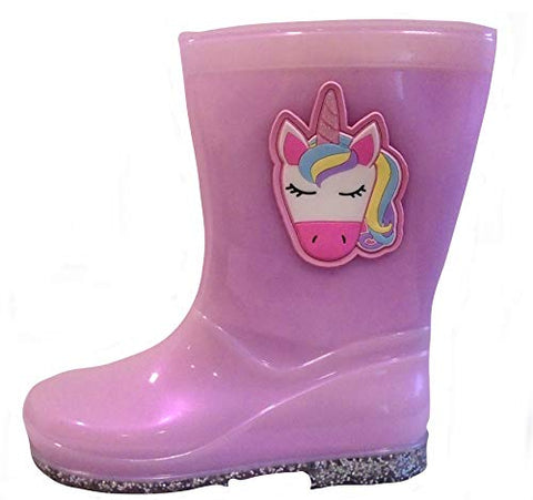 Unicorn Girls Wellington Boots | Pink