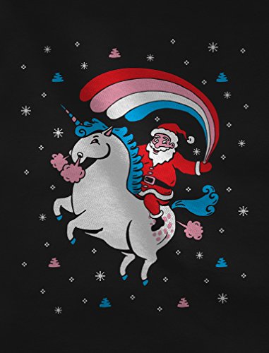 Unicorn Rainbow Santa Christmas Jumper