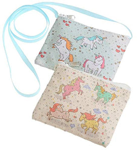 Magical Glitter Unicorn Small Shoulder Handbag For Girls And Women