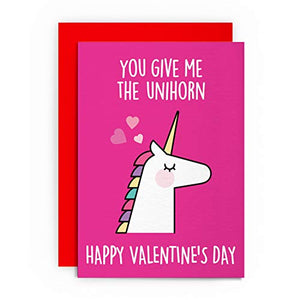 Unicorn Valentine's Day Card | Funny | Husband Wife Boyfriend Girlfriend | Greeting Card
