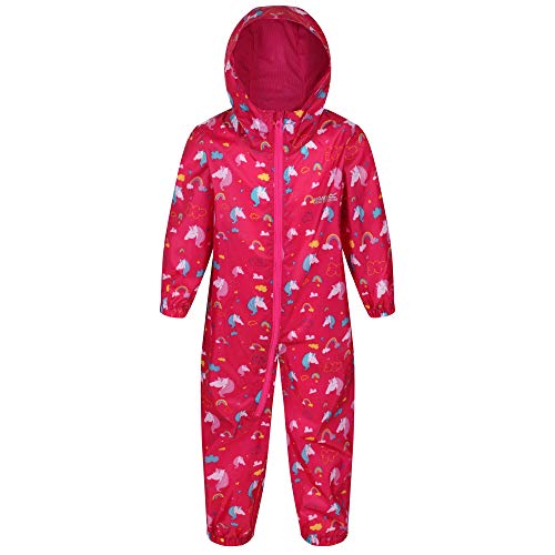 Regatta Unisex Kid's Puddle Suit | All-in- One Suit | Unicorn Design