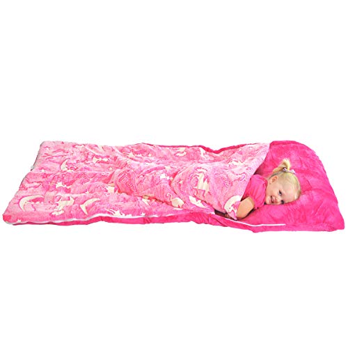 Pink Glow In The Dark Unicorn Sleeping Bag 