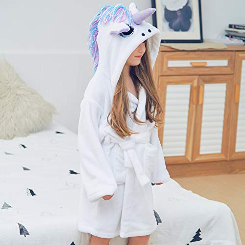 White Girls Unicorn Dressing Gown 