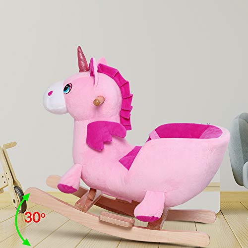 Deuba | Unicorn Plush Rocking Chair 