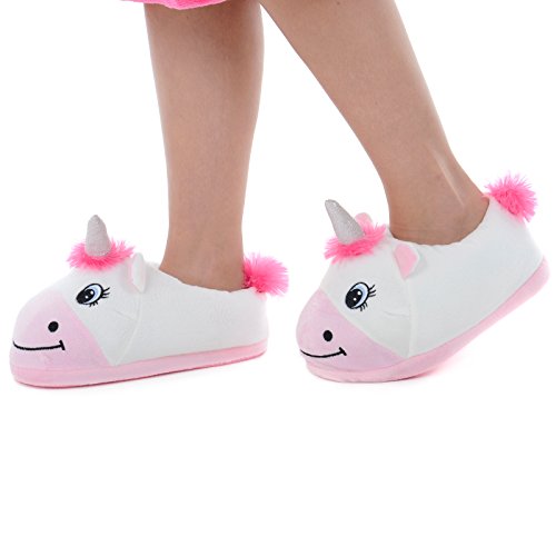 Plush Unicorn Slippers Women's