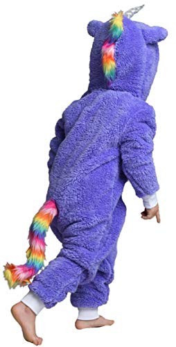 Purple Unicorn Onesie With Multicoloured Tail
