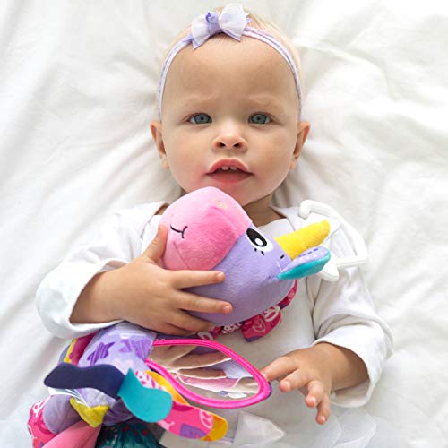 Babies Unicorn Sensory Soft Toy Pink, Purple