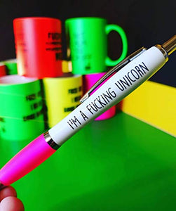 Rude Pens For Adults |  Novelty Pen |  I'm A Fucking Unicorn | Funny Gift Idea
