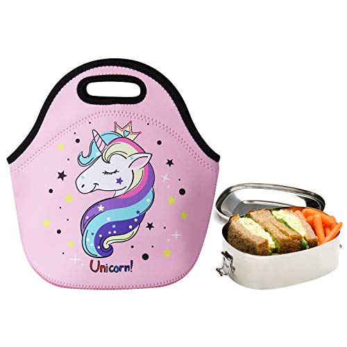 Pink Unicorn Lunch Bag For Kids 