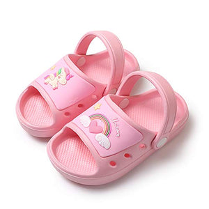 Unicorn Slider Sandals | Kids Summer Beach Slipper | Pink