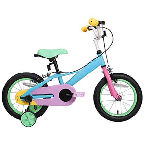 Kids Bike For Girls & Boys | Unicorn Pastel Colours | Ages 3 - 9 Years