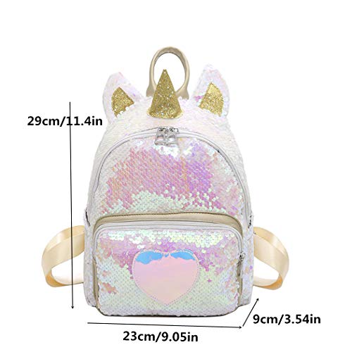 FORLADY Unicorn Backpack Girl Fashion Sequins Schoolbag Travel Backpack Backpack Womens Various Animals