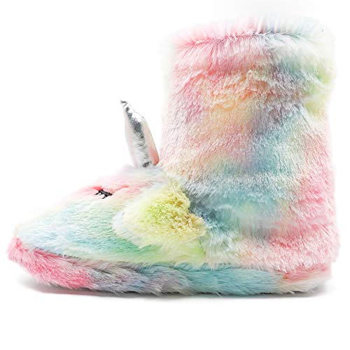 Multicoloured Unicorn Booty Slippers For Kids 