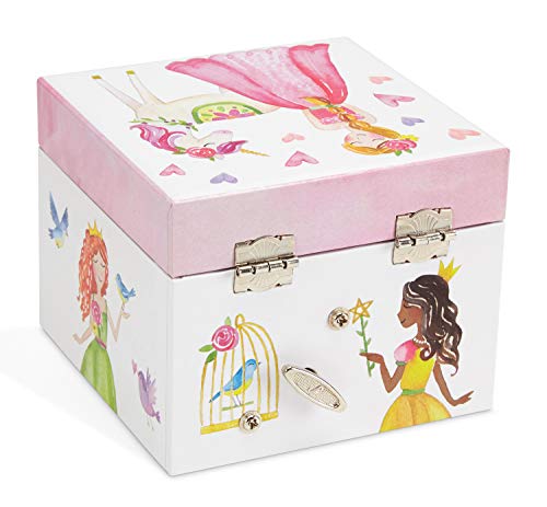 Jewelkeeper Unicorn & Castle Musical Jewellery Box | Fairy Princess Hearts Design
