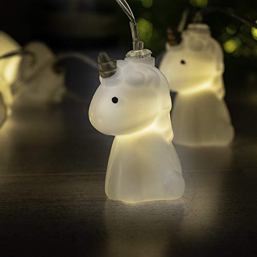 White LED Unicorn String Lights Fairy Lights