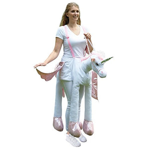 Adult Ladies Ride on Unicorn Pony Fancy Dress Costume