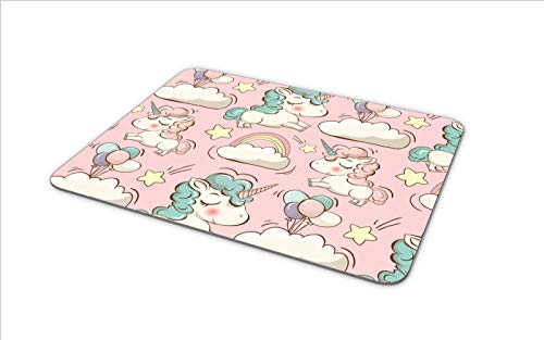 Unicorn mouse mat pink
