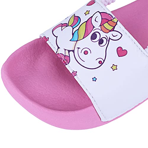 Cute Unicorn Girls Sliders | Lightweight Non-Slip