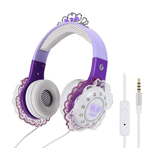 VCOM Purple Unicorn Kids Headphones | iPhone, iPad, Table Compatible 