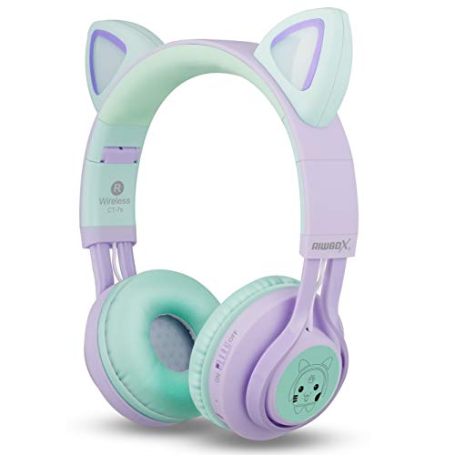 Unicorn Headphones Lilac & Mint Green 