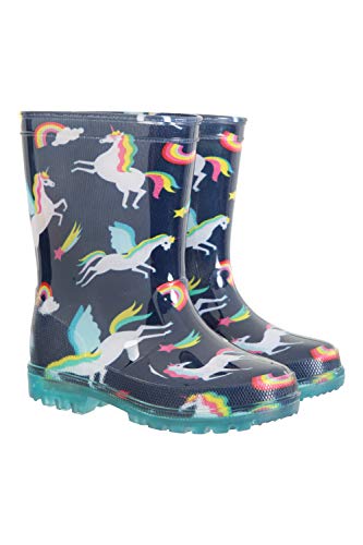 Mountain Warehouse | Children's Unicorn Wellington Boots | Light Up Soles 