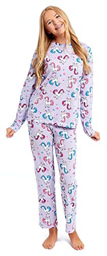 Lilac Unicorn Mum & Daughter Matching Pyjamas 