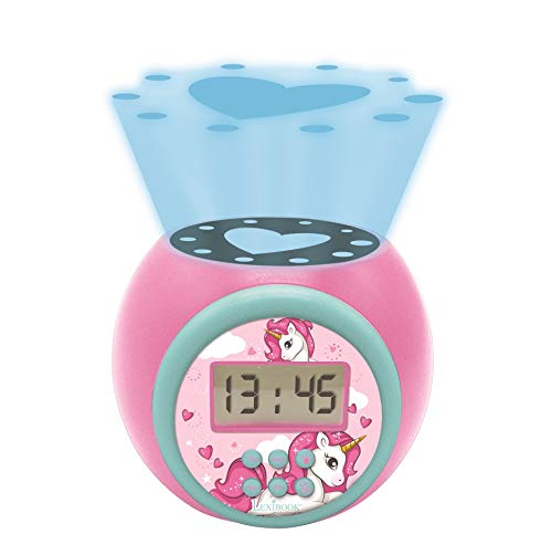 Unicorn Projector Alarm Clock | Snooze Function | Night Light | Battery Operated 