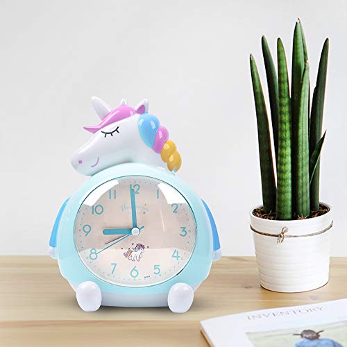 Girls Unicorn Alarm Clock Blue 