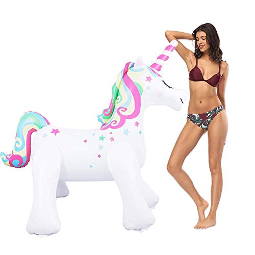 Giant Unicorn Sprinkler Inflatable Unicorn Water Toys Outdoor Inflatable