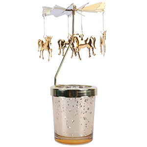 Unicorn Design | Metal Rotating Candle Holder | Spinning Tea Light Holder 