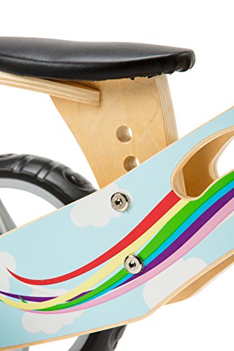 Rainbow Unicorn Trike- Mini 2 in 1 Wooden Balance Bike Toddler Tricycle Unicorn- Age 18 Months to 3 Years