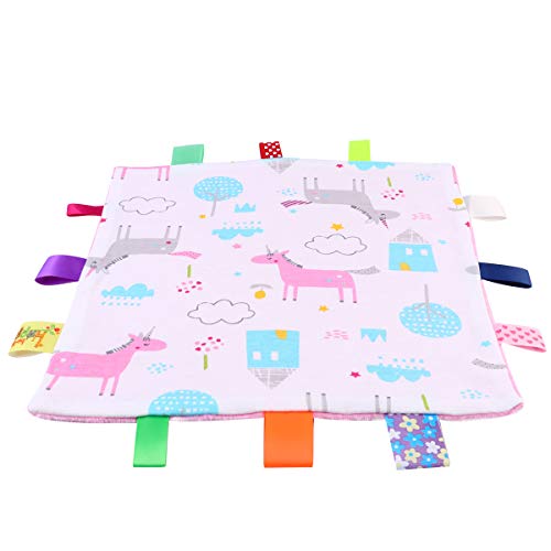 Unicorn Taggy Blanket | Multicoloured