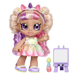 Kindi Kids Toddler Doll | Mystabella Unicorn Dress Up | Includes 2 Outfits & Shopkins Accessories