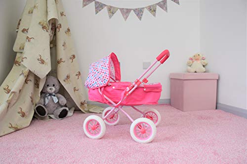 Pink Unicorn Stroller For Dolls 
