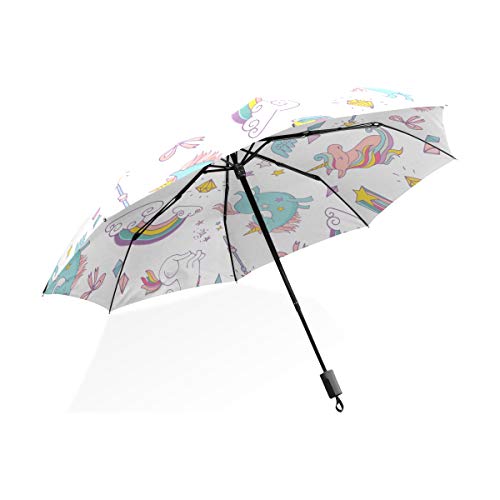 Compact Unicorn Umbrella 
