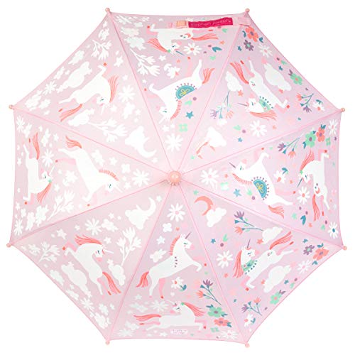Pink Unicorn Floral Umbrella 