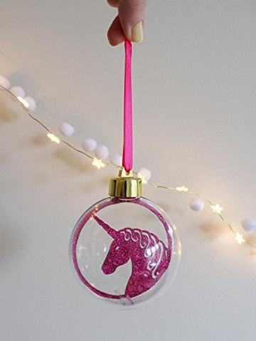 Unicorn Paper Cut Christmas Bauble | Ornament