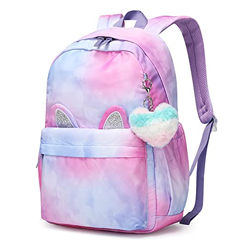 Girls Unicorn Backpack | Cat Ears | Rucksack | Purple
