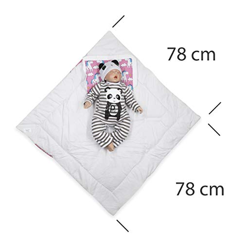 Unicorn Baby Swaddle Wrap Bedding Blanket with Pillow | Sleeping Bag for Newborns | Age 0-3 Months