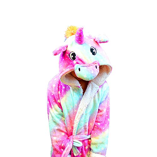 Fluffy Unicorn Kids Dressing Gown 