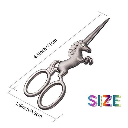 Unicorn 4.5 Inch Scissors | Stainless Steel | SunnyClue 