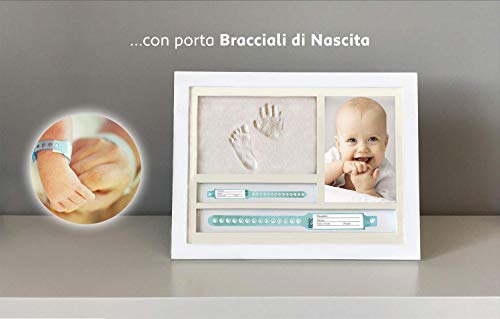Baby Handprint and Footprint Photo Frame kit | Ideal Baby Shower, Newborn Gift